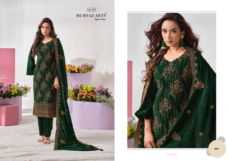 Royal Chapter By Mumtaz Arts Crush Velvet Dress Material